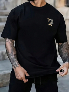 High Quality 100% Cotton Custom Blank <b>T</b>-<b>Shirt</b> for Men Wholesale Oversize Print Logo Mock Neck Sun Fade Plus Size Custom - Product Image 3