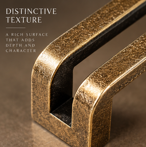 Tirador de Barra Lineal para Puerta, Acabado Bronce Antiguo Texturizado, Tirador Largo para Gabinete, Herraje Decorativo para Muebles de Interiores de Lujo - Product Image 3