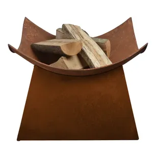 Export Ready Handmade Outdoor <b>Fire</b> Bowl For Commercial Residential And Resort DevelopmentsRustic Iron <b>Fire</b> Pit with Wood Fuel - Product Image 1