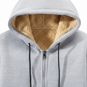 Sweat-shirt à capuche épais et doublé polaire pour homme, coupe ample, avec impression numérique, 100 % coton, anti-boulochage, uni, 400 g - Product Image 5