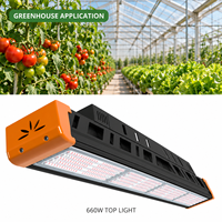 Produit # Lampe de culture LED à spectre complet 1-660W IP54 avec boîtier en aluminium, variateur RJ12 pour l'éclairage des cultures en serre et en intérieur