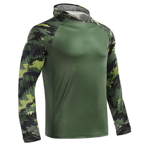 Sudadera de Pesca con Capucha de Manga Larga, Estampado de Camuflaje, Talla Grande, Secado Rápido, UPF 50, Resistente al Viento, Transpirable, Camiseta de Pesca - Product Image 3