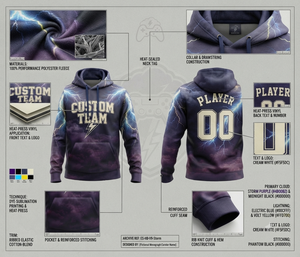 Sudadera Deportiva Unisex Sublimada, Sudadera de Poliéster Premium Diseñada para Logotipos, Nombres y Gráficos de Equipos Personalizados - Product Image 6
