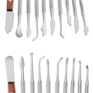 ชุดเครื่องมือแกะสลักขี้ผึ้ง สแตนเลสสตีล ปลายสองด้าน พร้อมกล่องเก็บ สำหรับงานแกะสลัก ปั้นดินเผา โดย Blush surgical - Product Image 6