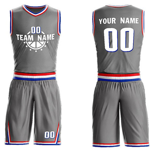 Ensemble de maillot de basket-ball pour hommes, sans manches, séchage rapide, 100% polyester, impression par transfert thermique, logo d'équipe personnalisé 3D - Product Image 1
