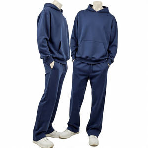 Ensemble de survêtement athlétique pour homme en coton et polyester, sur mesure, pour l'hiver, vente en gros, sweat à capuche en polaire, ensemble de jogging respirant - Product Image 4