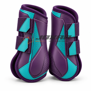 Protège-jambes de cheval de qualité supérieure avec amorti doux, sangles robustes et construction pratique pour l'équitation quotidienne et les routines d'entraînement. - Product Image 1
