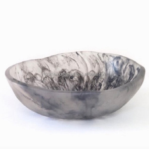 Cuencos de ensalada de resina con diseño de remolino de agua moderno personalizable, ecológicos, reutilizables para servir alimentos fríos y frutas para uso doméstico - Product Image 3