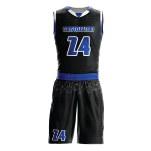 Conjunto de Uniforme de Baloncesto de Verano para Hombre, Camiseta sin Mangas y Pantalones Cortos, Ropa Deportiva Transpirable, Impresión por Transferencia de Calor, Personalizado 100% - Product Image 1