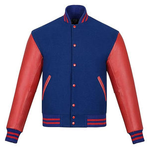 Chaqueta Varsity Retro de Lana y Cuero para Hombre, Chaquetas Letterman con Logotipo Personalizado Bordado, Chaqueta Varsity Masculina - Product Image 1