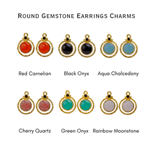 Piedra lunar arcoíris hecha a mano, accesorios y componentes de joyería DIY, textura, chapado en oro de 18 quilates, forma redonda, piedras preciosas, joyería de moda - Product Image 3