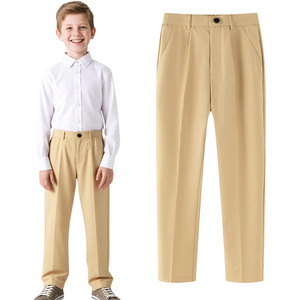 Vêtements personnalisés pour garçons et filles de l'école primaire, style streetwear, fabrication OEM/ODM, chemises, jupes, pantalons, livraison directe d'usine, étiquette privée disponible - Product Image 1