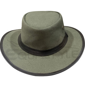 Cotton Safari Hats Breathable Lightweight Quick Dry Summer Casual Outdoor Travel Sun Protection Custom Design Trekking Hats - Product Image 2