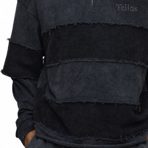 Chemises longues décontractées pour hommes en molleton/coton tricoté, nouvelle collection, vente chaude, design personnalisé, couleur unie, respirantes - Product Image 5