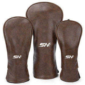 Service OEM, housse de tête de club de golf en cuir imperméable personnalisable, fabrication durable, finition soignée, prix de gros - Product Image 5