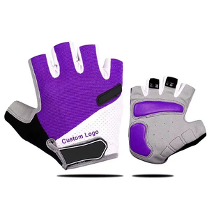 Guantes Deportivos Unisex Baratos, Medios Dedos, Acolchados en la Palma, Recubiertos de Poliuretano, Transpirables, Resistentes al Desgaste, con Cierre de Velcro - Product Image 3
