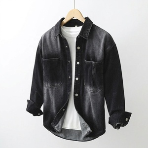 Fabricante de Jeans Personalizables, Chaqueta Vaquera de Manga Larga para Hombre, Ropa Casual Vintage, Servicios OEM y ODM - Product Image 1