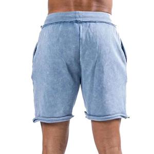 Pantalones Cortos Bermuda de Algodón Azul Claro para Hombre, con Cordón en la Cintura, Estilo Casual Deportivo, Cintura Media, Tejido Transpirable y Ecológico - Product Image 2