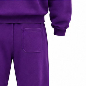 MUDASSAR APPAREL ENTERPRISES Chándal Vintage Morado para Hombre con Capucha, 100% Algodón, Logotipo Estampado, Cordón Ajustable, Tallas Grandes - Product Image 6