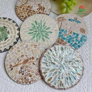 Hot Selling Ins Trend Heat-insulating for Round Shell Dining <b>Table</b> High-<b>end</b> European-style Restaurant Placemat with Round Tray - Product Image 1