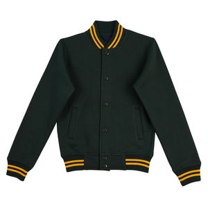 Chaqueta Varsity de Invierno para Mujer, Personalizable, Impermeable, Ecológica, Transpirable, Servicio OEM, Exterior de Lana/Poliéster, Cierre Frontal - Product Image 4