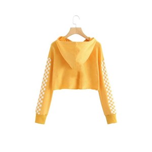 เสื้อฮู้ดครอปสีแดงสำหรับผู้หญิง แขนยาว สั่งทำขายส่งจากสหรัฐอเมริกา เสื้อฮู้ดลำลองสำหรับฤดูหนาว สไตล์ทันสมัยแนวสตรีท จากโรงงานผู้ผลิต - Product Image 6