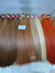 Extensions de cheveux humains en vrac Azura Hair Vietnam, cheveux Remy vietnamiens, trame simple, pointes pleines, style rose - Product Image 6