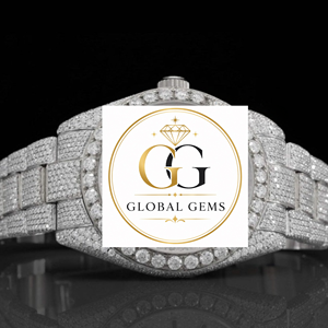 Wholesale Supply Fully Iced Out Rose Gold Mossinate Watch Luxury Hip Hop Bling Diamond Wristwatch Available for Export Price - Product Image 3
