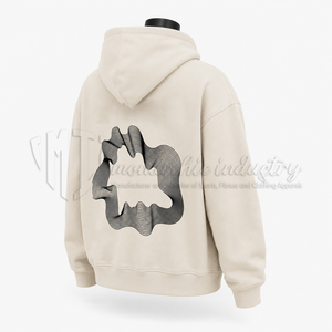 เสื้อฮู้ดผู้ชาย ผ้าฝ้าย 100% เฟรนช์เทอร์รี่ ทรงปกติ พิมพ์โลโก้ที่แขนขวา สวมใส่สบายๆ สำหรับฤดูใบไม้ร่วง - Product Image 4