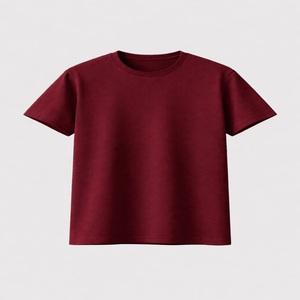 Camiseta de Hombre, Corte Regular, Tejido de Punto Frontal, Algodón Lavado, Ecológica, 220g, Manga Corta, Cuello Redondo, Color Sólido, Estilo Casual - Product Image 5