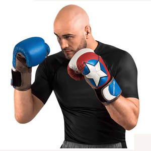 Nouveaux gants de boxe en cuir de style mexicain, design tendance, vente chaude, style personnalisé, faible MOQ pour les passionnés d'arts martiaux et de boxe - Product Image 6