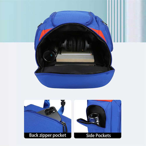 Sac à dos de sport bleu pour le basketball, multi-poches, compartiment de rangement pour chaussures, durable, haute qualité, résistant, personnalisable - Product Image 5