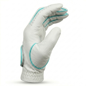 Custom Left Hand Golf <b>Glove</b> Cabretta Leather Breathable Flexible Fit Modern Graphic Design OEM ODM Supplier Low MOQ - Product Image 2