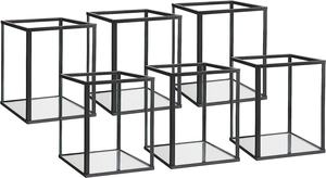 Windproof Glass Hurricane <b>Candle</b> <b>Holder</b> Gleaming Golden Pillar <b>Candle</b> Stand for Indoor <b>Outdoor</b> Decoration - Product Image 6