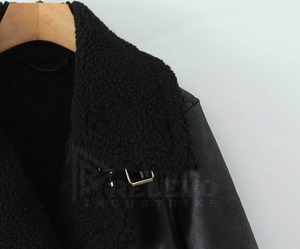 <b>Mens</b> <b>Leather</b> <b>Jacket</b> Inner Wool Lined Classic Vintage Style Warm Durable Winter Coat Outerwear Wholesale - Product Image 6