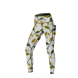Leggings de yoga à taille élastique, imprimés par sublimation, taille haute pour femme, 230 g/m², en soie de lait double brossée, respirants et antibactériens - Product Image 5
