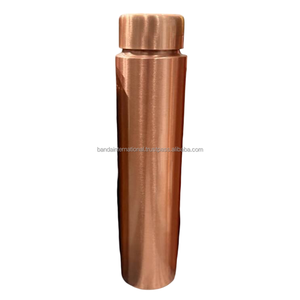Pure <b>Copper</b> <b>Bottle</b> With Polish Finished Indian Hand Made Health Benefits <b>Copper</b> <b>Bottle</b> Metal <b>Drinking</b> Water <b>Bottle</b> - Product Image 1