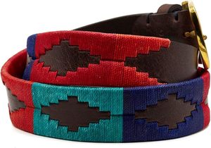 Ceinture de polo argentinienne en cuir teint en tambour, multi-couleurs, cousue main, pour hommes et femmes, vente en gros - Product Image 2