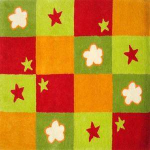 Alfombra de lana copetuda a mano para bebé - Product Image 6