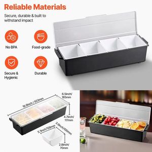 Vassoio Refrigerante con Coperchio per Servire Insalata e Frutta, Vassoi da Servizio - Product Image 4