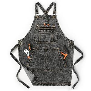 Customized Canvas Barista <b>Apron</b> Unisex Coffee Shop Uniform Adjustable Leather Strap Vest Wholesale Commercial <b>Kitchen</b> - Product Image 1