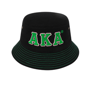 Sombrero de Pescador AKA, Color Negro, Bordado, Unisex, de Algodón, Informal, para Exteriores, Moda Urbana, Sombrero para el Sol, Premium - Product Image 1