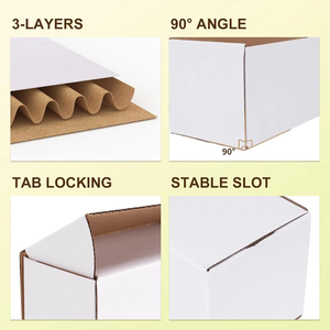 Cajas de Regalo para Dulces de Cartón Color Marfil, 8x8x8 Pulgadas, con Laminado Brillante o Mate, para Bodas, Bautizos y Empaque de Dulces, con Estampado en Relieve - Product Image 5