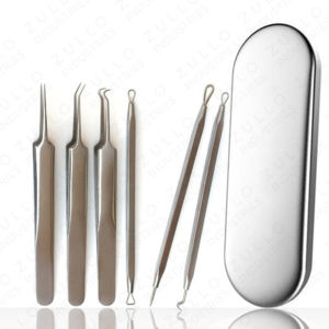 Kit Profesional de 15 Piezas de Acero Inoxidable para Extraer Puntos Negros y Acné, Herramientas Completas para Limpiar Poros con Logotipo Personalizado - Product Image 5