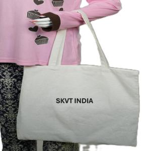 Fashionable Eco-Friendly Organic Cotton Tote Bag New Style Reusable Grocery Shopping Bag Custom Printed Logo Easy Carrying for - Product Image 6