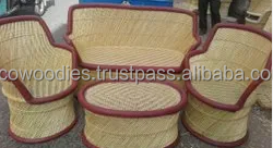 Conjunto de Mesa y Sillas de Bambú Ecológico Moderno con Sofá para Jardín, Terraza o Sala de Estar - Product Image 2