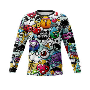 Vêtements de VTT Shan Apparel en gros, vêtements de vélo imprimés par transfert thermique, manches longues coupe-vent, t-shirt de vélo à séchage rapide, anti-UV, haute performance - Product Image 1