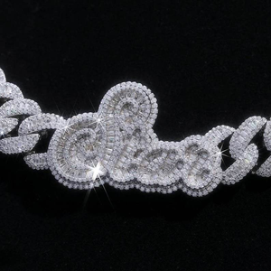 Collar de Lujo con Eslabones Cubanos de Moissanita, Plata 925 con Baño de Rodio, Cadena Iced Statement, Joyería Hip Hop, Regalo para Hombres y Mujeres - Product Image 6