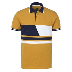 Chemises polo pour hommes 100 % coton, col rabattu, manches courtes, coupe classique, style boutonné, vêtements d'été pour hommes - Product Image 1