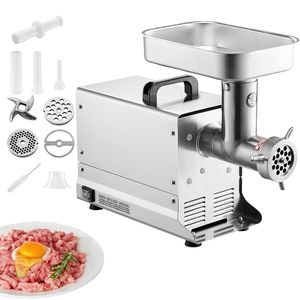 Tritacarne Elettrico Commerciale con Capacità di 5 Libbre/Minuto, Macchina per Salsicce in Acciaio Inox, Piastra di Macinazione da 10L - Product Image 1